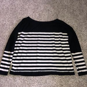 Long sleeve striped top